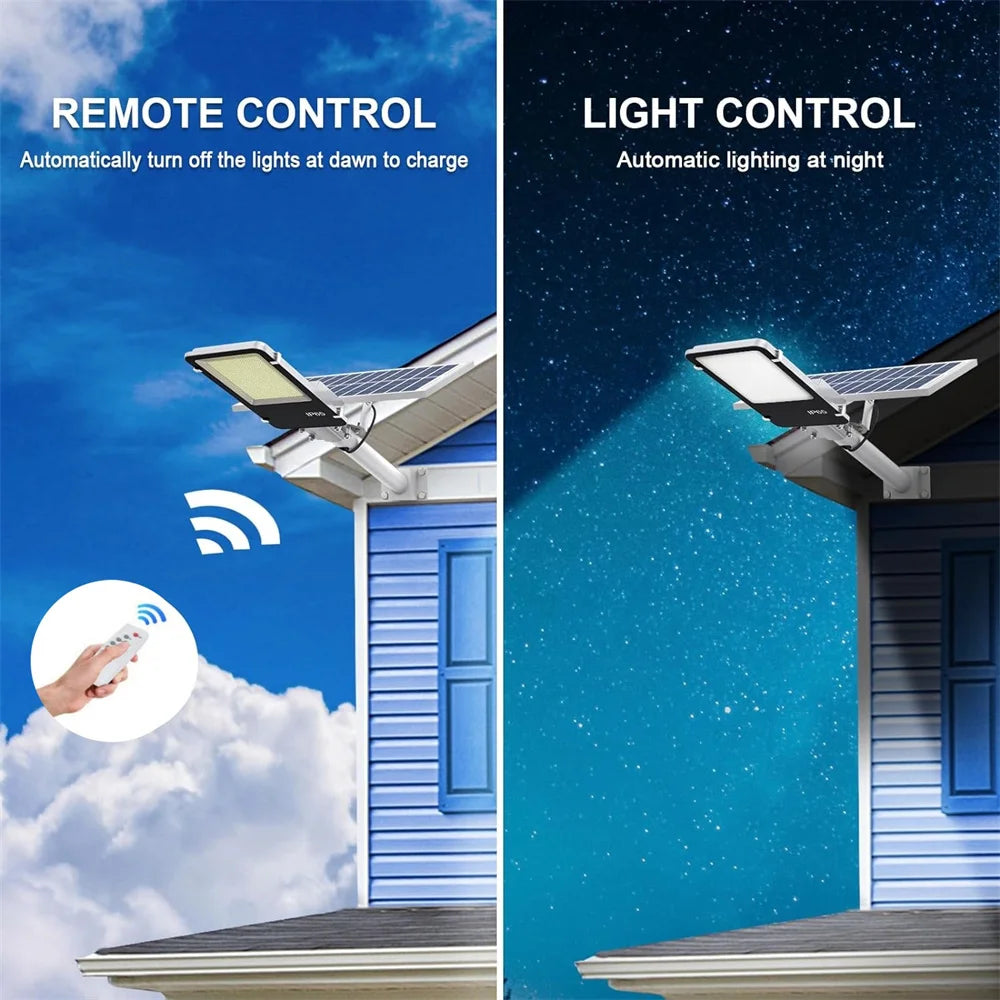 2026 New 281 LED Outdoor Solar Lights Smart Sensor Street Light Outdoor IP67 Waterproof LED Lamp with Remote Street Garden Light