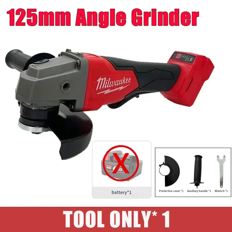 Milwaukee Brushless Cordless Electric Impact Hammer Drill Angle Grinder Electric Circular Saw With18v Battery Combo Kits Power