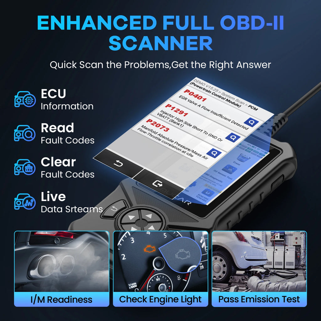 MUCAR CDE900/CDE900 PRO OBD2 Auto Diagnostic Tool car Scanner Tools full system 28 reset Code Reader Scan Tool 2+32G WIFI Update