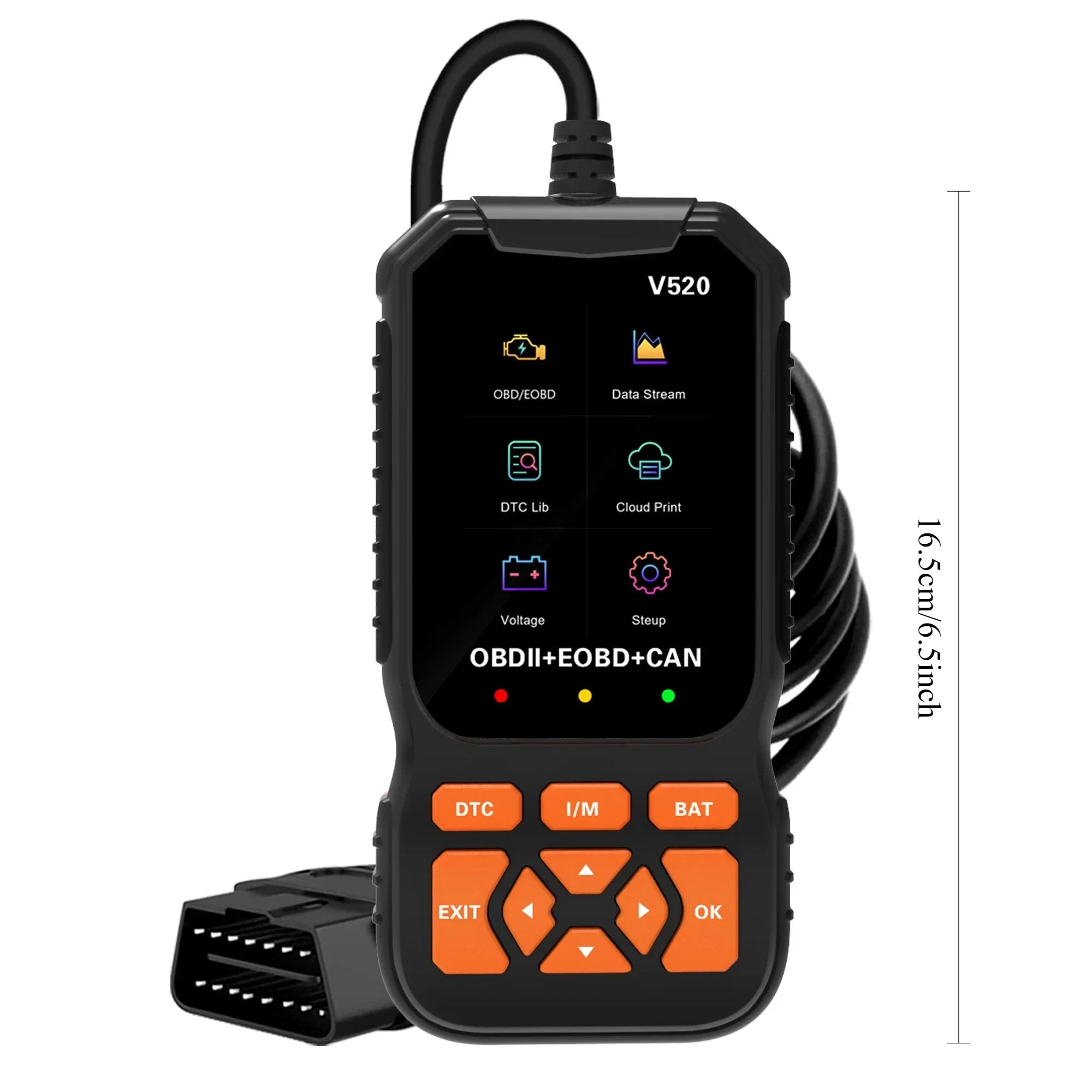 OBD2 Car Scanner Diagnostic Scanning Tool, Professional Mechanical Vehicle Fault Code Reader, Auto Reading Fault Code Control Mo