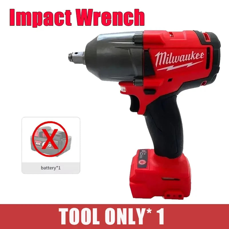 Milwaukee Brushless Cordless Electric Impact Hammer Drill Angle Grinder Electric Circular Saw With18v Battery Combo Kits Power